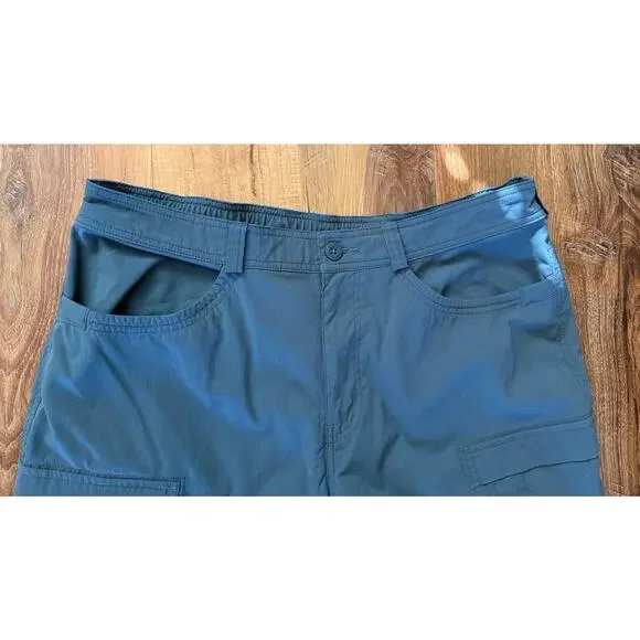 REI Co-Op Sahara Convertible Pants 36 X 34 Stone Blue Men’s Hiking Camping EUC